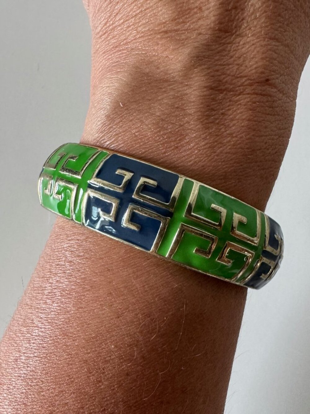 ForNash Green and Navy Enable Bangle